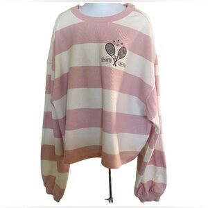 ⭐️4/$30 Tennis Graphic Crop Sweatshirt